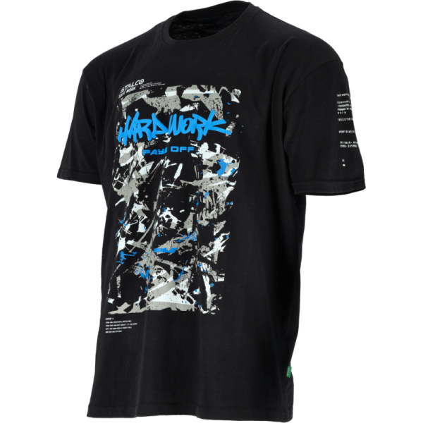 Tričko pánske BONO PAINTER, 2XL, čierna, STALCO