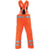 Reflexné nohavice s trakmi nepremokavé - AQUA HI-VIS B - 2XL oranžové