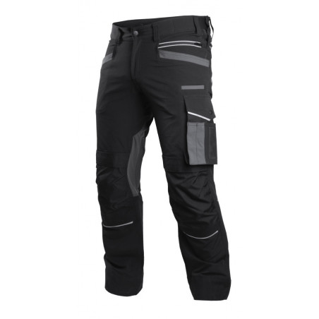 Pracovné nohavice do pásu  - PROFESSIONAL STRETCH LINE - S čierne