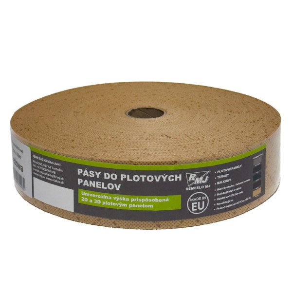 Pás do plotových panelov - Béžový - Úzky (4,7cm x 33m), RMJ