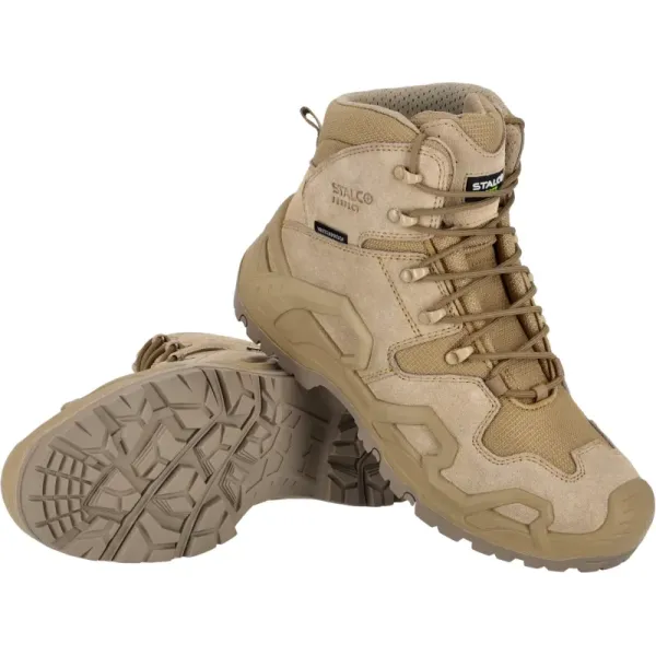 Topánky DEFENDER HIGH OB, veľ. 42 - tmavo bežová, STALCO PERFECT