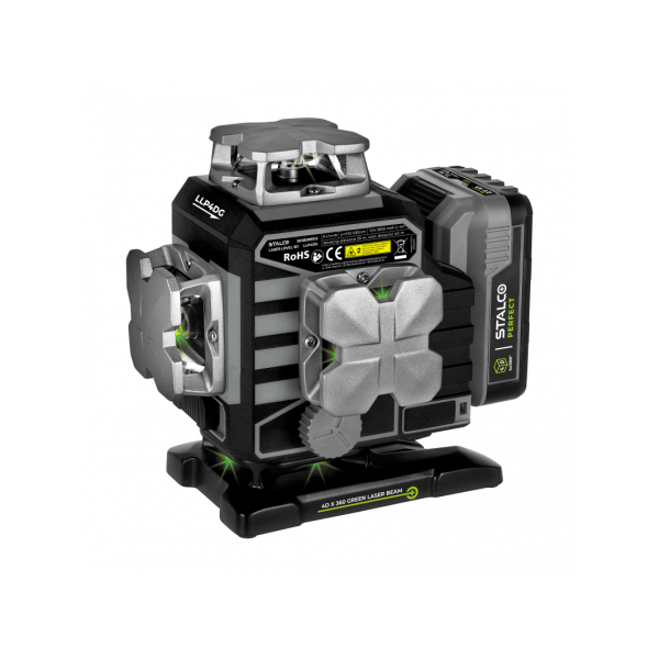 Krížový samonivelačný laser 4D, LLP4DG, zelený