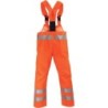 Reflexné nohavice s trakmi nepremokavé - AQUA HI-VIS B - XL oranžové