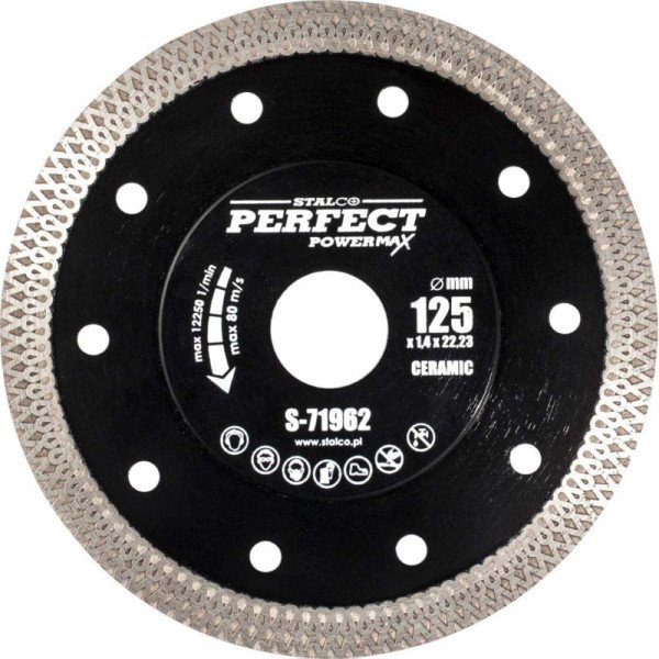 Kotúč diamantový na  keramiku Ø 200 x 1,9 x 25,4 / 22, 23 mm, STALCO PERFECT