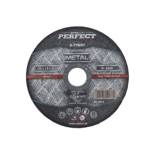 Kotúč rezný na kov plochý Ø 115 x 2,5 x 22, 23 mm, STALCO PERFECT