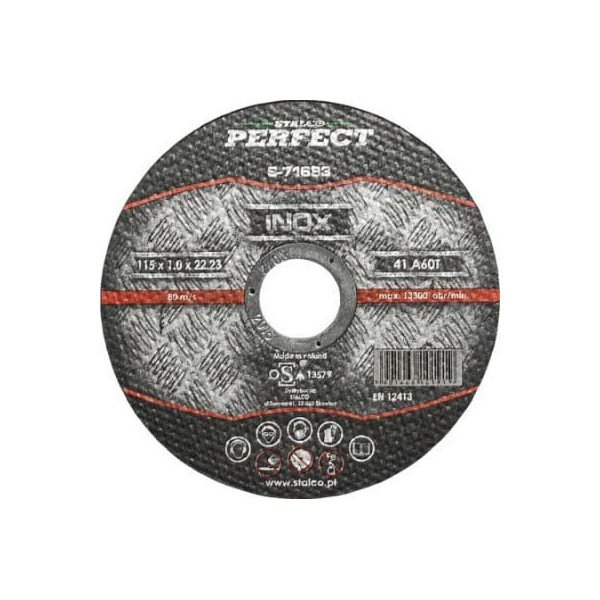 Kotúč rezný na nerez - plochý Ø 125 x 1,0 x 22, 23 mm 1/25