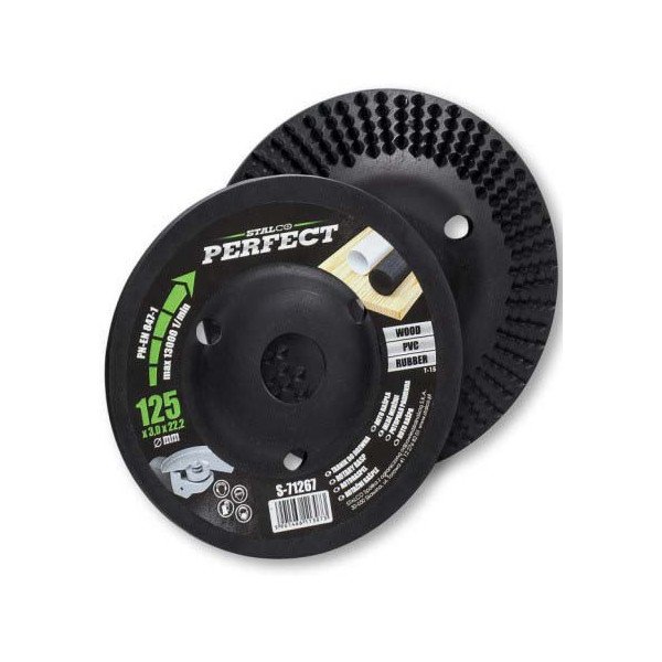 Kotúč brúsny skosený pre uhlovú brúsku rašpľa skosená , Ø 125 x 22, 23 mm, STALCO PERFECT