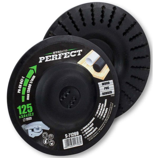 Kotúč rašpľový zapustený pre uhlovú brúsku rašpľa zapustená , Ø 125 x 22, 23 mm, STALCO PERFECT