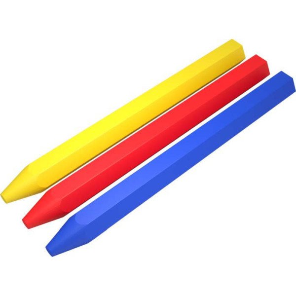 Krieda stavebná vosková 12 x 120 mm , žltá 1/36