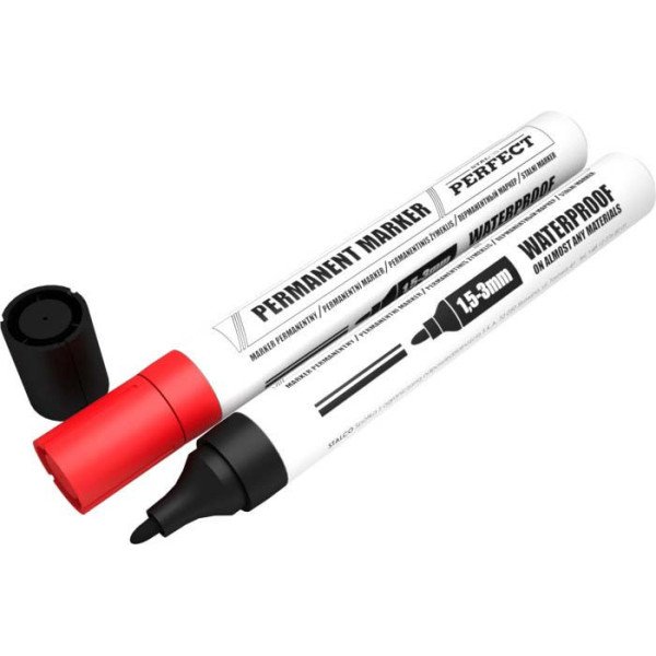 Značkovač nezmazateľný čierny 1/10