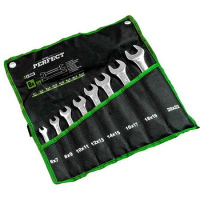 Kľúče ploché leštené 6 - 17...