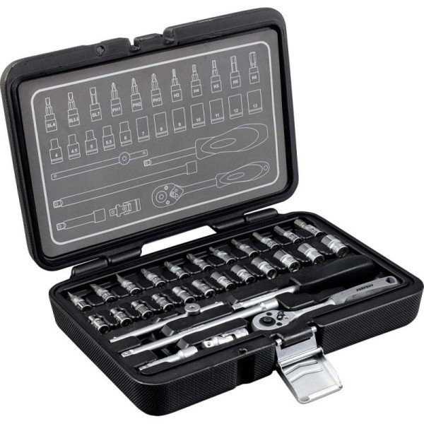 Sada nádstavcov 30 prvkov 1/4" , 30 prvkov 1/10