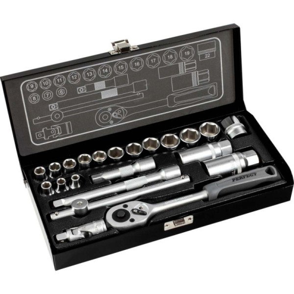 Sada nádstavcov 3/8" 3/8" , 22 prvkov 1/10