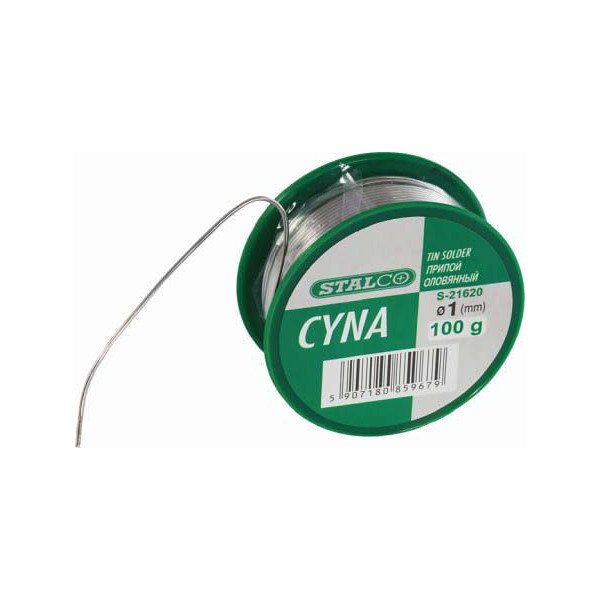 Spájkovací cín Ø1 mm, 100g, STALCO