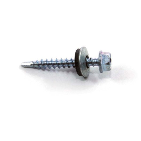 Farmárska skrutka pre strešné krytiny do dreveného podkladu zinok