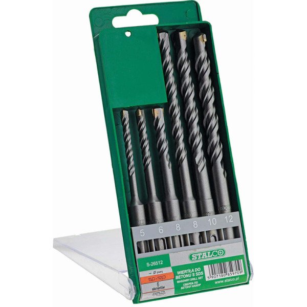 Vrtáky do betónu S SDS Ø5,0 - Ø12,0 mm , 6 prvkov 1/40