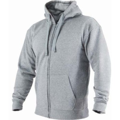 Mikina s kapucňou XXL sivá 1