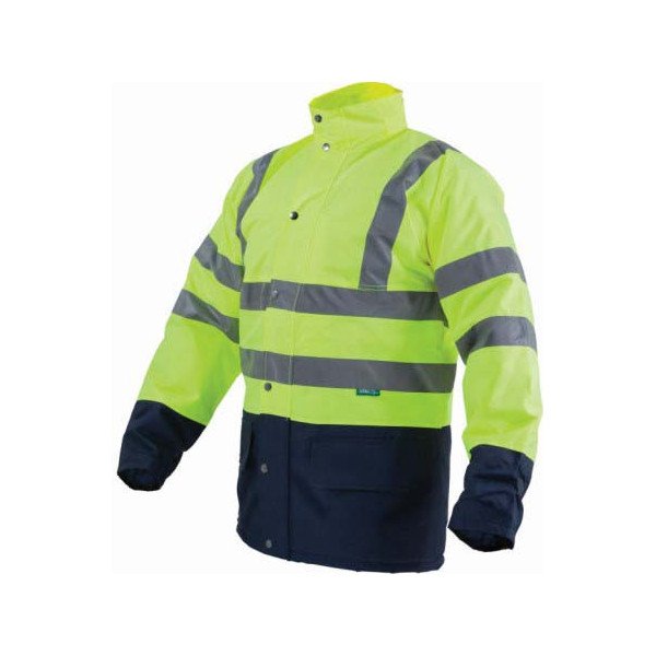 Reflexná zateplená bunda Flash - XXL, žltá, STALCO