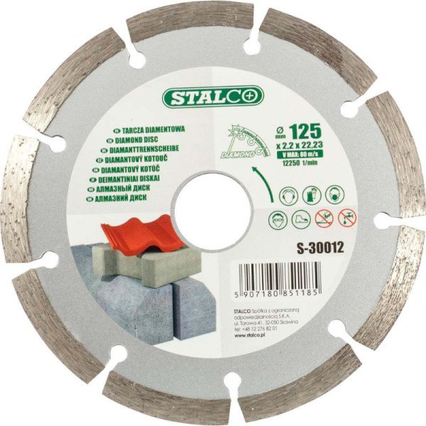 Diamantový kotúč segmentový Ø230 x 2,6 x 22,23 mm 1/25