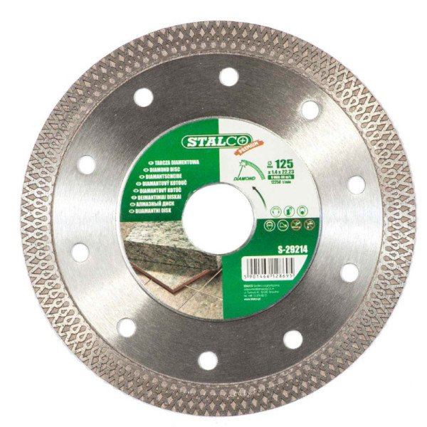 Diamantový kotúč na keramiku keramiku Ø125 x 1,4 x 22,23 mm 1/50/100