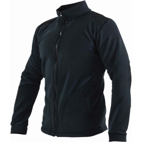 Flisová mikina pánska XXXL čierna, STALCO PERFECT