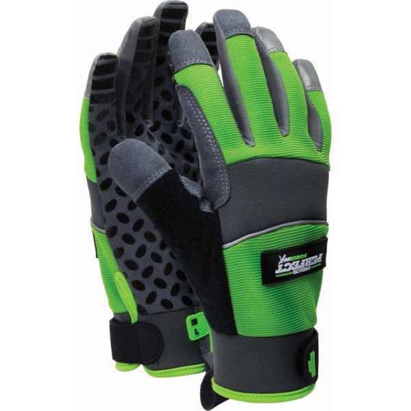 Rukavice syntetické Hi-Vis Gripper - 10, STALCO PERFECT