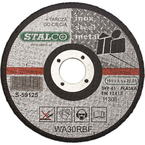 Rezný kotúč na kov plochý Ø125 x 1,5 x 22,23 mm 1/25/100/200