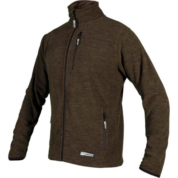 Flisová mikina pánska Navas M - XXL olivová melange, STALCO PERFECT