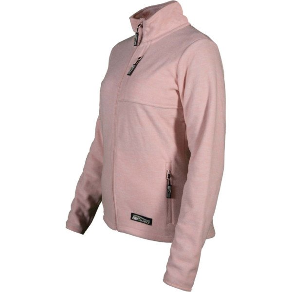 Mikina fisová dámska Navas W - M ružová melange, STALCO PERFECT