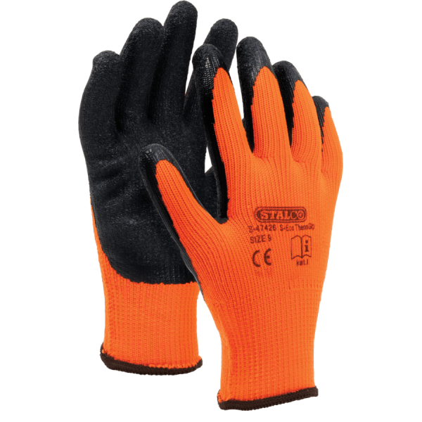 Rukavice z vlnitého polyesteru "S-ECO THERMGRIP", STALCO