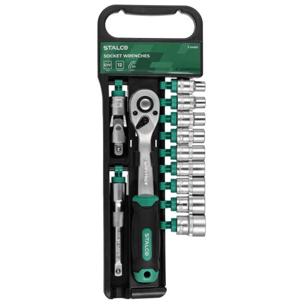 Račňa a hlavice 12 ks 1/2' "STALCO"  S-54001
