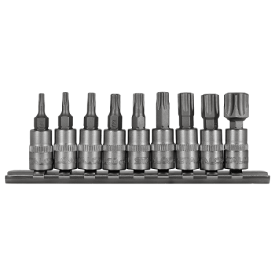 Sada bitov TORX , 1/4' , 9 ks