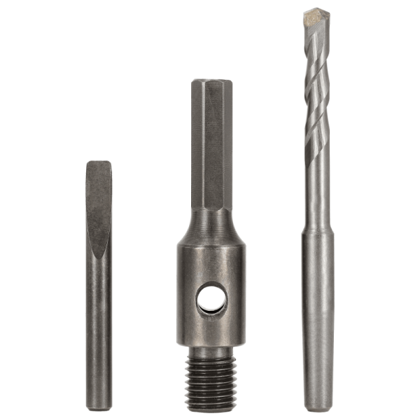 HEX adaptér+ vrták pre diamantový vykružovák 100 mm, STALCO PERFECT