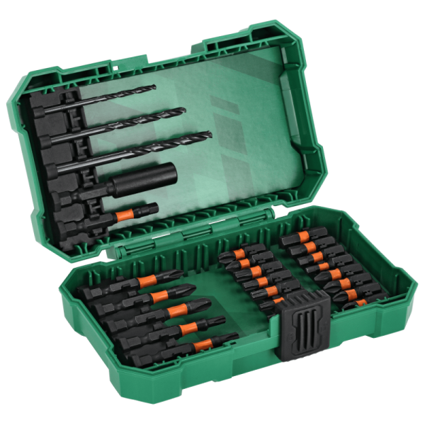 Sada bitov a vrtákov S2, 26 ks, STALCO