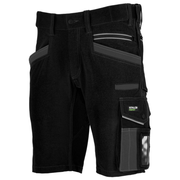 Pracovné šortky Strech Line - XL čierne, STALCO PERFECT
