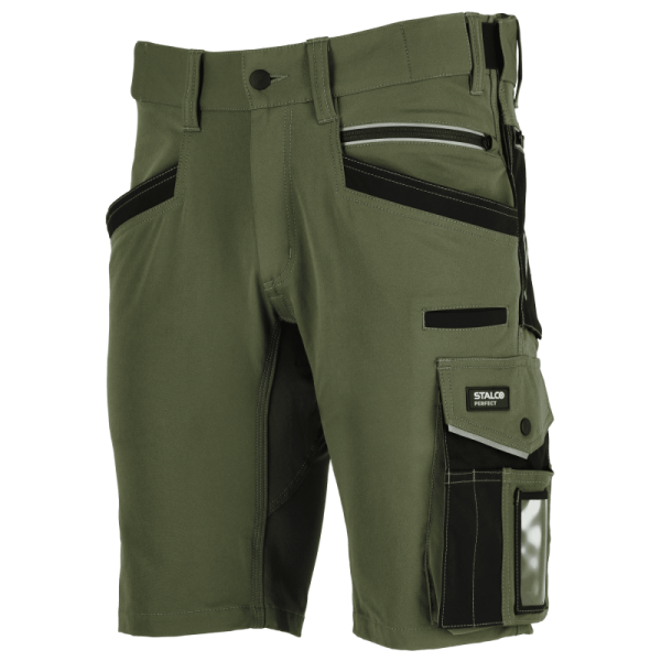 Pracovné šortky Strech Line - XXL olivové