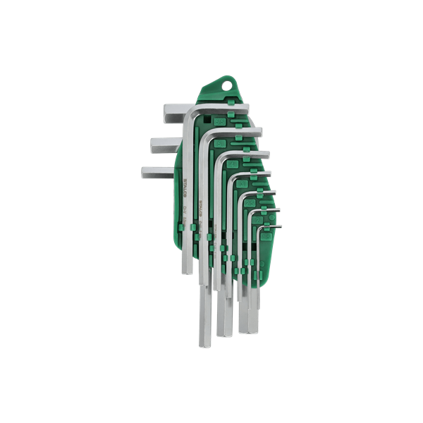 Súprava krátkych šesťhranných kľúčov 10 diel., STALCO