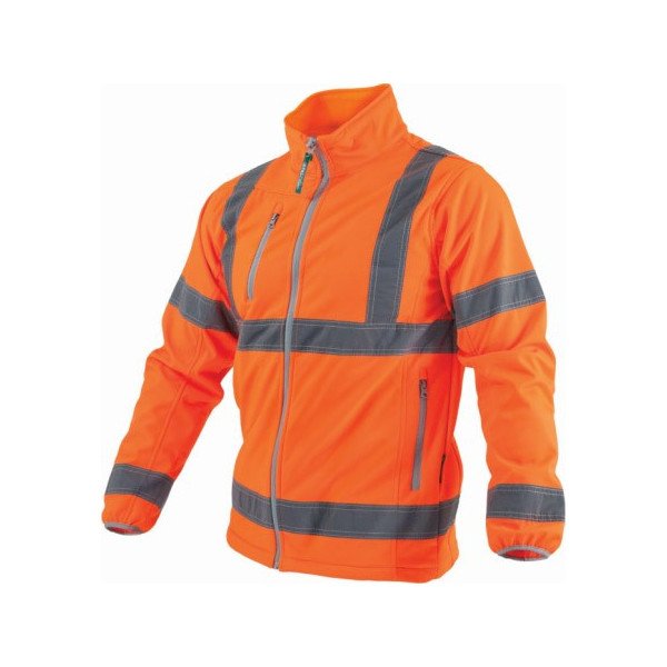 Reflexná softshellová bunda NEON - XXXL oranžová 1/10