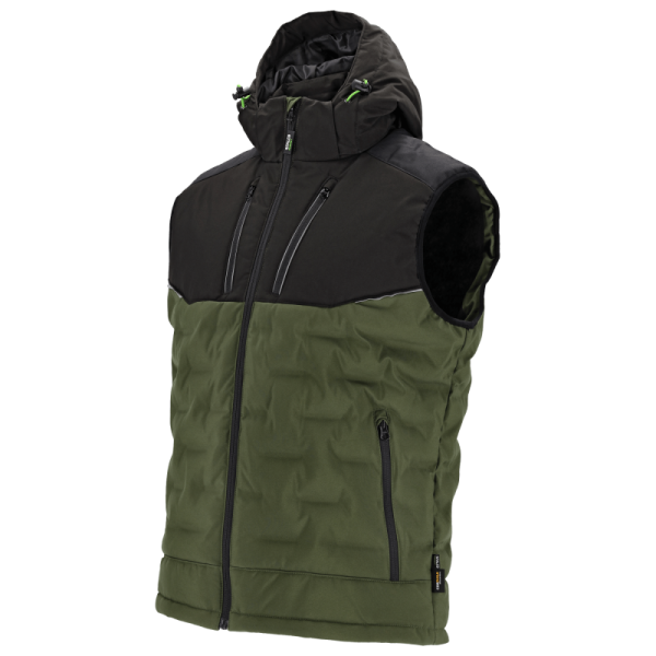 Pánska zateplená vesta - LOGAN V olivovo zelená - M, STALCO PERFECT