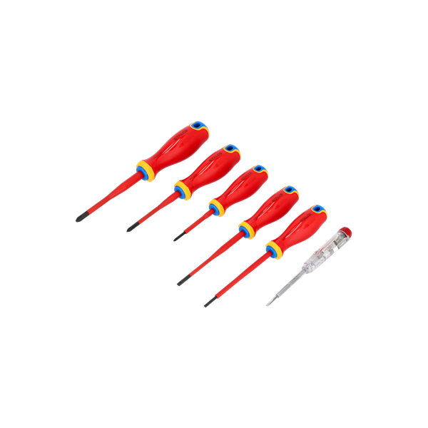 Elektrikárske skrutkovače set 6 kusov. oceľ S2, 1000V STALCO S-12280