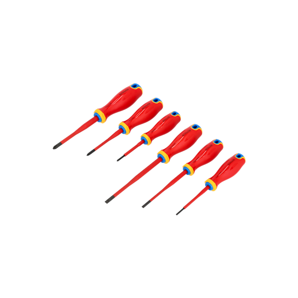 Elektrikárske skrutkovače sada 6 kusov. oceľ S2, 1000V STALCO S-12284