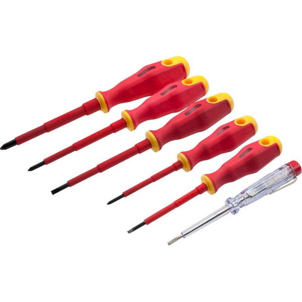 Skrutkovače elektrotechnické 6 el. (3Ph + 2 Pl + skúšačka), STALCO