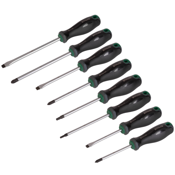 Skrutkovače 8 kusov S2 - STALCO