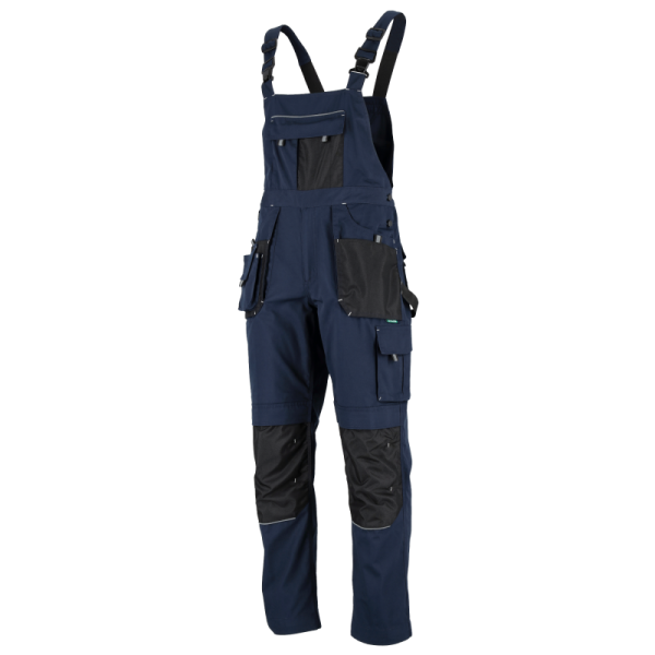 Monterkové nohavice s trakmi BASIC LINE námornícka modrá XXXL, STALCO