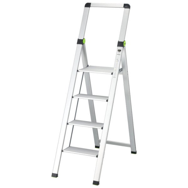 Rebrík skladateľný SLIM - 4-stupňový s rukoväťou